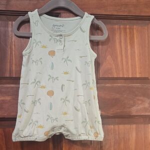 Goumi Cream Baby Romper 6-12m